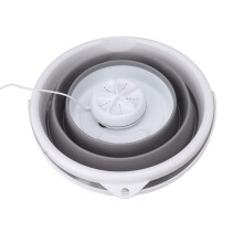 10L Tragbare Faltbare Mini-Waschmaschine, 5V Grau, Kompakt und Leicht