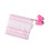 Zeitgenössische weiche Make-up-Tasche mit Spitzendetail,-Rosa 1