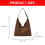 Elegant Shoulder Bag Large Capacity Casual Underarm Bag-Khaki 3