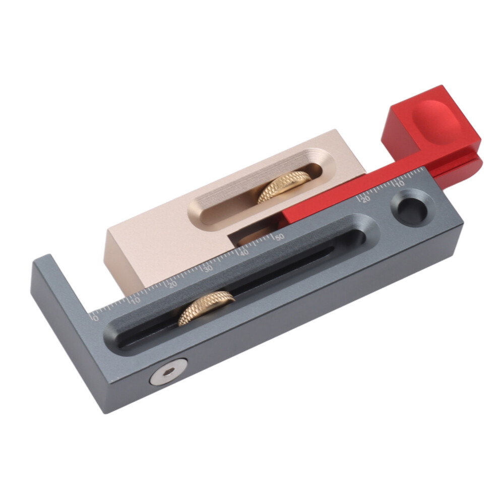 Jf06 Aluminium Alloy Table Saw Slot Adjuster Moving Measuring Block 234G 8201370201383