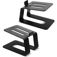 Soportes para monitores de estudio de alta resistencia, inclinación hacia arriba para escuchar a la altura de los oídos, soportes antivibración