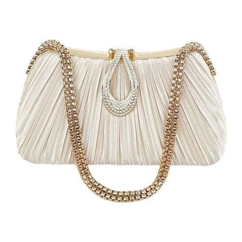 Leichte Abendtasche, plissierte Abendtasche mit-Sekt