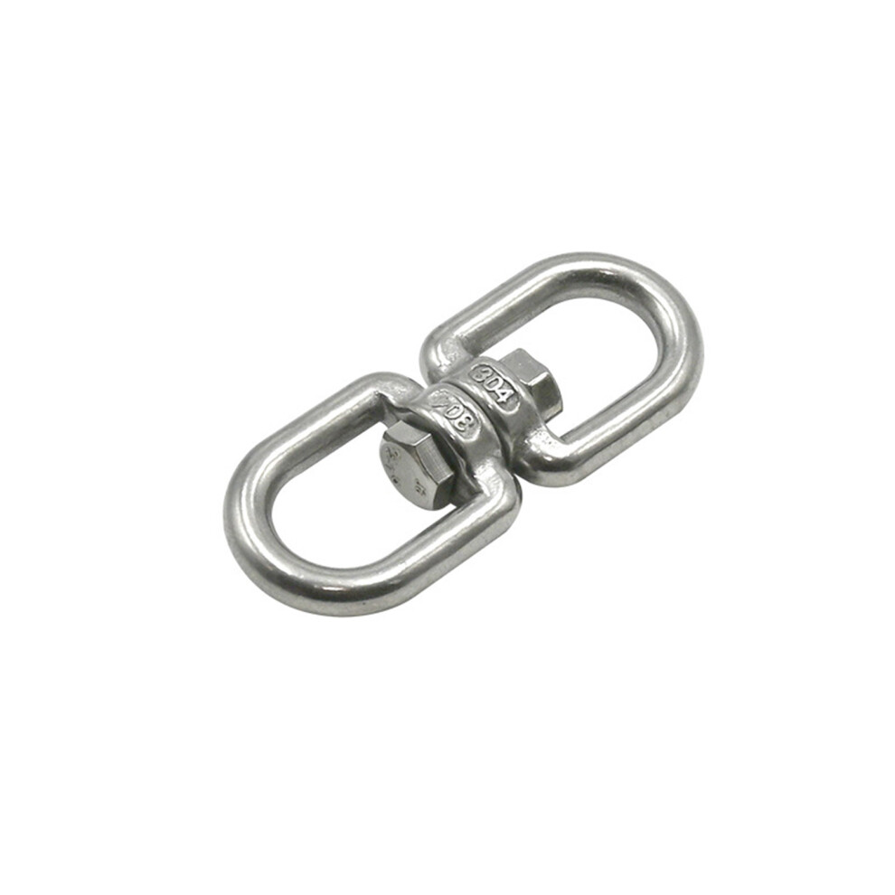Versatile Industrial Accessory: Anti-Corrosion Double Eye Chain Swivels, Stainless Steel Rigging For Quick Assembly, Ensuring Smooth Operation In Vari 9463374998600