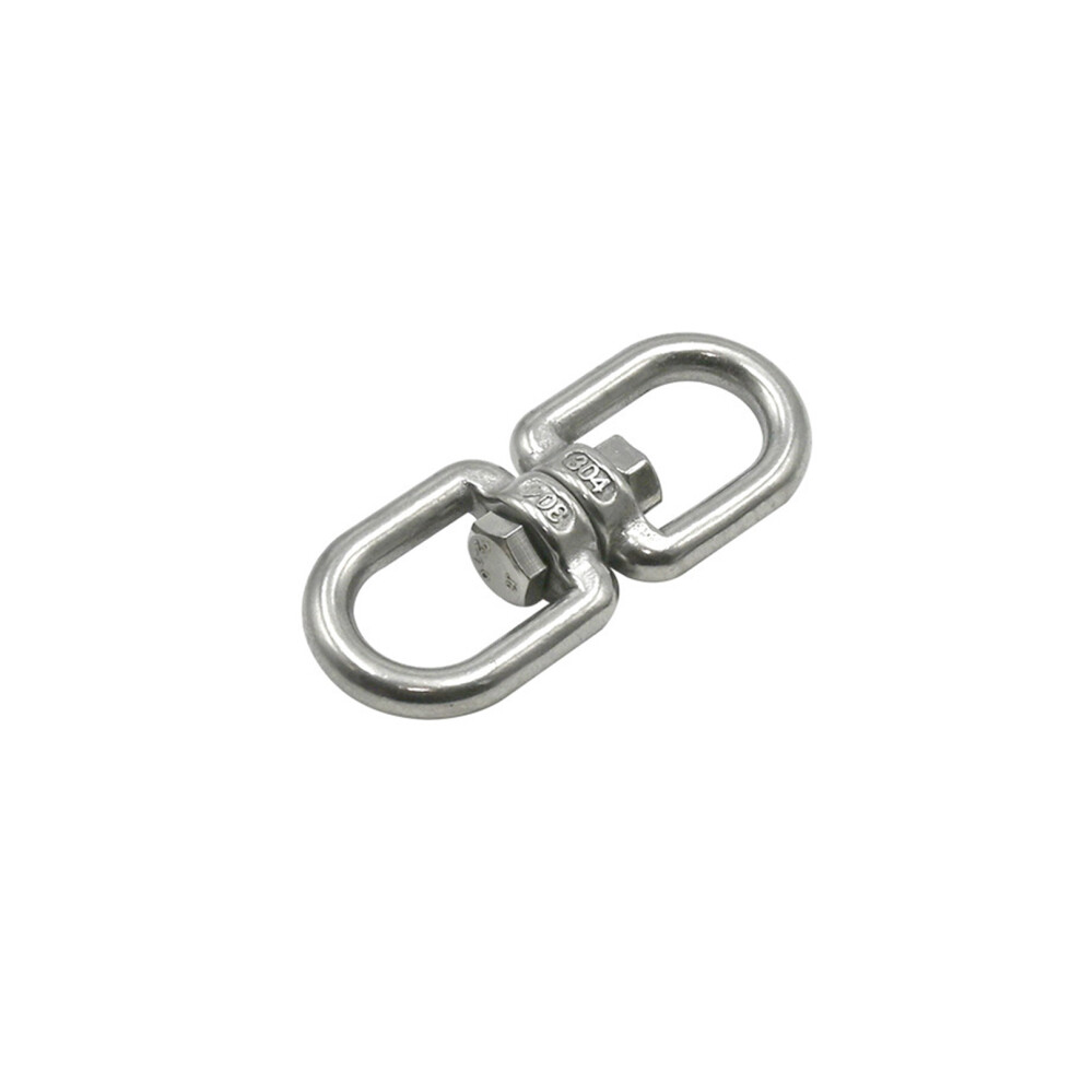 Versatile Industrial Accessory: Anti-Corrosion Double Eye Chain Swivels, Stainless Steel Rigging For Quick Assembly, Ensuring Smooth Operation In Vari 9463374998594