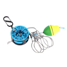 Live Fish Retainer, Fish Stringer with Force Relieving Runner and Retaining Beads, Steel Wire Fishing Lock for Freshwater and Saltwater Fishing Advent