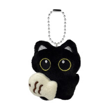 Soft Plush Cat Keychain Ghostly Wing-MR213 Little Black C