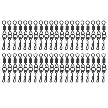 Fishing Swivel Connector Quick Change Rolling Barrel High Carbon Stainless Steel Anti Rust Fishing Tackle For Saltwater Freshwater Bass Carp
