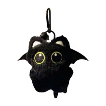 Lovely Plush Cat Keychain With Ghostly-ZL197 ghost wings li
