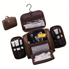 Hanging Travel Toiletry Organizers Multiple Compartments-Coffee