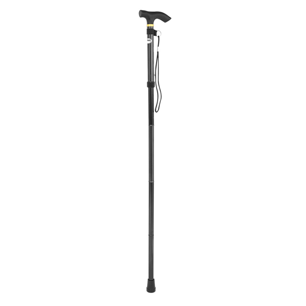Height Adjustable Cane, Lightweight Aluminum Alloy Collapsible Walking Cane for Women & Men, Portable Mobility Aid with Ergonomic Handle