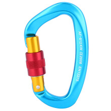 Professional Screw Lock Carabiner Clip For Rock Climbing, Hot-Forged Heavy Duty Carabiners With Aircraft-Grade Aluminum Alloy, Ultra-Light And Sturdy