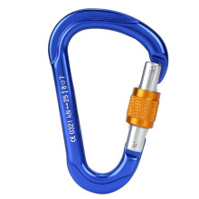 Adventure Gear Essential: Durable Carabiner, Wide Opening Gate Facilitates Easy Gear Attachment, Lightweight Design For Seamless Mobility