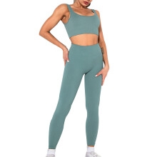Ribbed Seamless Workout Leggings For Women, Buttery Soft Ribbed Seamless Knit Naked Feeling Athletic Leggings 4 Way Stretch Slimming Tummy Control Squ