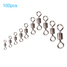 Fishing Rolling Barrel Swivel Stainless Steel Anti Rust Fishing Tackle Accessories For Saltwater Freshwater With High Strength And Large Pulling Force