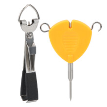 Multifunctional Knot Puller Tool For Fishing, Anti Rust Stainless Steel Baiting Rig Making Tool With Bright Color Design For Easy Location And Portabl