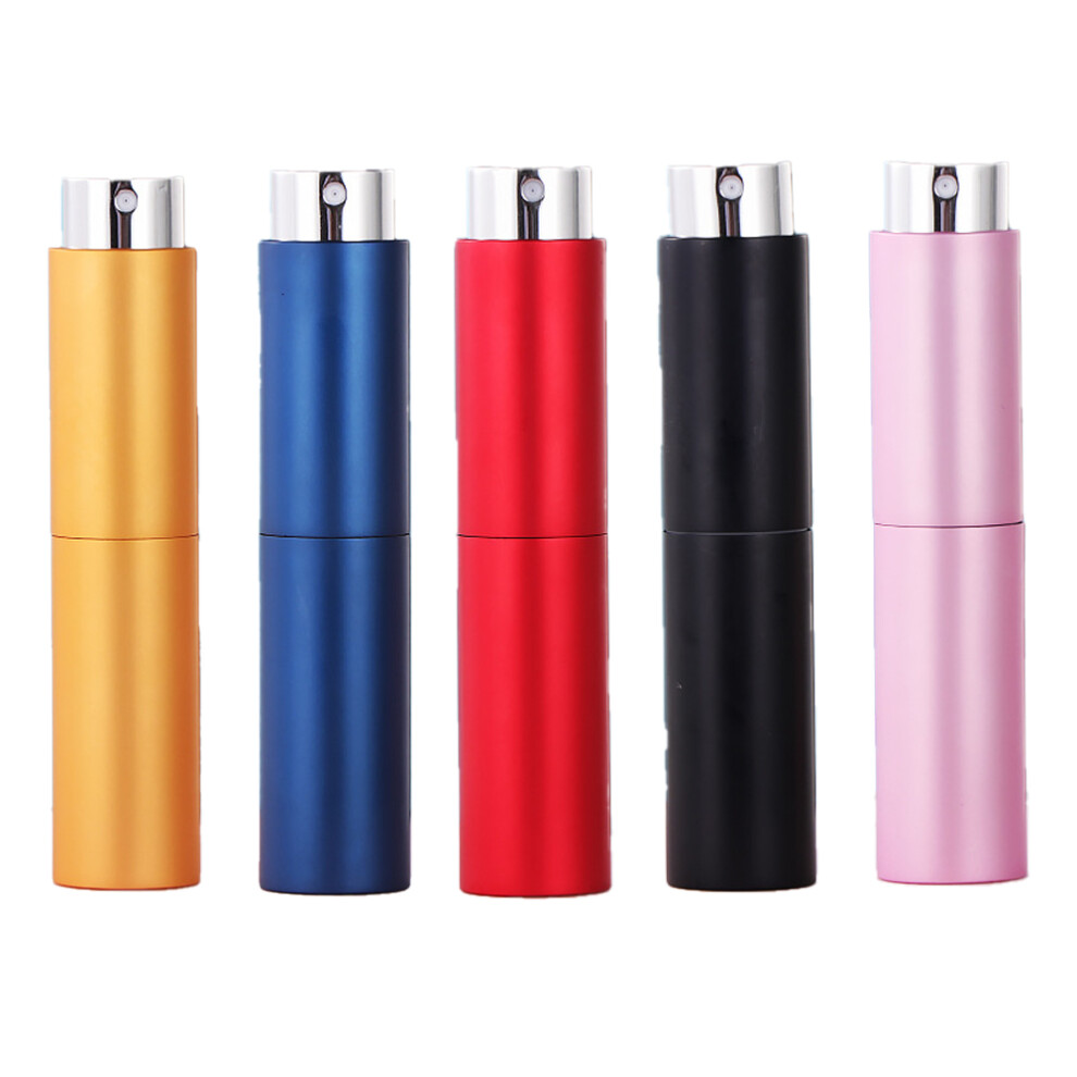 Elegant Portable Perfume Atomizer, Travel Refillable Bottle with Aluminum Shell, Multipurpose Cosmetic Storage for Men and Women, Environmentally Frie