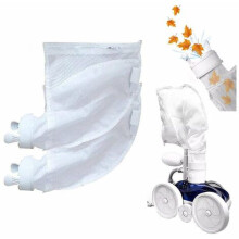Collettore di detriti a rete per pulitore di piscine, design con cerniera compatibile con Polaris280 480, cuciture resistenti Sacchetto per sedimenti