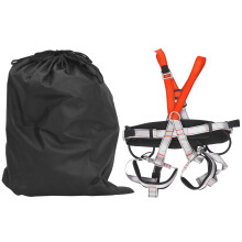 Climbing Harness Half Body Safety Belt Adjustable Thickness High Strength Polyester Gear For Outdoor Adventure Fire Rescuing Tree Climbing Mountaineer
