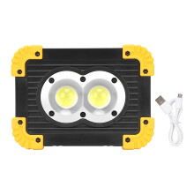 Super Bright COB Work Light Rechargeable, 3 Modes Waterproof LED Flood Light with 180 Adjustable Stand, Portable Emergency Lighting for Outdoor