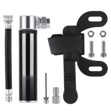 Mini pompe à vélo portable, design mini innovant pour un gonflage rapide, pompe à air fiable et durable en aluminium avec connexion étanche.