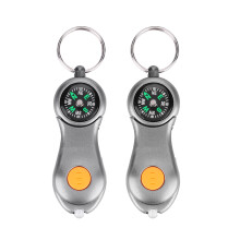 Lightweight and Easy to Carry Copper Shell Compass Multifunctional with Luminous Function LED Lighting Outdoor Sports Necessities Compression