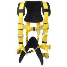 Fall Protection Gear, Heavy-Duty Full Body Harness, Shock Absorbing Fall Arrest System, Ergonomic Design For Optimal Comfort And Safety, Breathable Pa