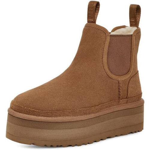 Μπότες χιονιού Slip-On για γυναίκες, Μίνι μπότα πλατφόρμας με ζεστή, χοντρή επένδυση 1