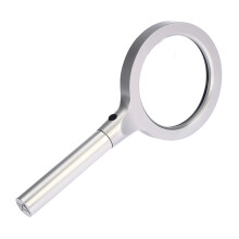 Multifunktionale Lupe, helle LED-Beleuchtung, Lesegerät mit ultraklarer HD-Glaslinse und vandalensicherem Design (Grün)