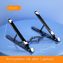 (Kunststoff halterung Schwarz) Faltbare und tragbare Computer-Kühl halterung