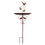 Decorative Handcrafted Iron Outdoor Planter Featuring Bird 1