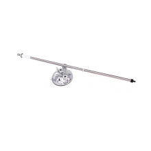 Rustproof Stainless Steel Extendable Car-Silver with 1 meter