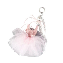 Porte-clés Unique en forme de pantoufle de Ballet,-Jupe rose