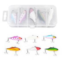 Noise Attraction, Rust Proof Hooks Fishing Lures and Baits (Bright Colors, 6pcs)