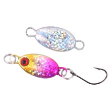Fishing Lures for Freshwater Bass, Casting Spoon with Realistic Bait Mimic and Small Lead Fish Design, Hard Artificial Lure for Trout Roach Panfish, L