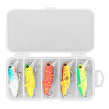 Topwater Lure Multi-color Crankbait Set, Artificial Lifelike Bass Fishing Bait, Saltwater Freshwater Compatible With Streamlined Design For Fast