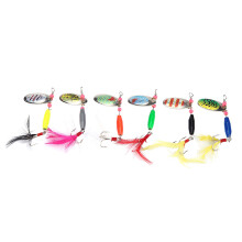 Unique Flash and Vibration Fishing Lures, Wide Application for Bass & Trout, High Quality Metal Spinnerbaits