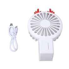 Rechargeable Handheld Fan, Powerful Wind Mini Fan With 3 Speed Settings Foldable Handle, USB Rechargeable Personal Cooling Fan For Office Home