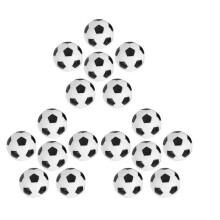Foosball Balls for Table Soccer Game, Table Football Soccer Balls 32mm Official Size Replacement Ball with Classic Black White Pattern, Durable High Q