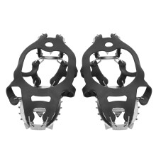 Anti Slip Ice Cleats, Strong Traction Stainless Steel Spikes Crampons for Snow Ground Mountain Climbing, Durable Cold Resistant Shoe Grips for Hiking