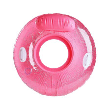 Glimmering Pool Float, Premium Quality Glitter Pool Tube with Confetti, Inflatable Floating Tubes for Adults and Kids, Saltwater Resistant