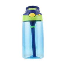 Custom Name Eco-Friendly Leak-Proof Water Bottle, Perfect For Outdoor Activity And School, With Safe Drinking Straw And Convenient One-Handed Use (16o