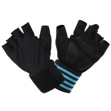 Weightlifting Gloves Full Palm Protection Reusable Gym Workout Gloves Lightweight Breathable Design Shock Absorption Wrist Wraps for Men Women (Set)