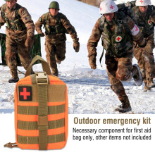 Tactical Medical Bag Waterproof Material Molle IFAK Pouch Durable Nylon Construction Rip Away Design Two Way Zipper Access Emergency Survival Kit Mili