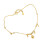 Unique Round Charm Jingle Bell Anklet Gold Plated Adjustable 1