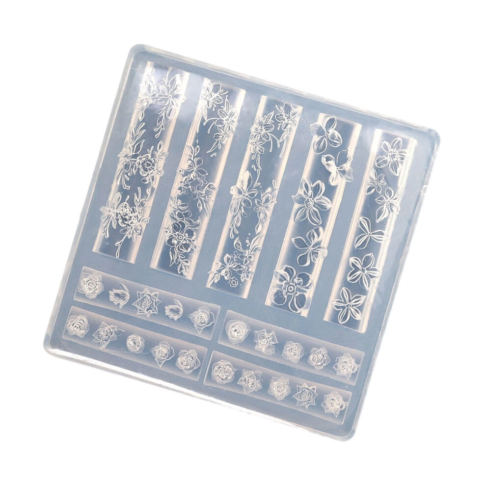 Multipurpose 3D Nail Art Silicone Mould with Butterfly-Style 1
