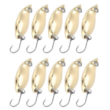 Hard Bait For Fishing Metal Spoon Lure With Sharp Hook And Durable Connector Long Casts Rhythmic Darting Action Spinner Baits For Trout Water Splash A