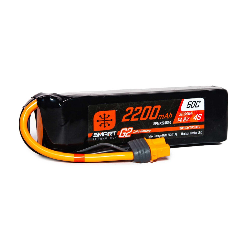 Spektrum 2200Mah 4S 14.8V Smart G2 50C Ic3 Spmx224s50 605482719619