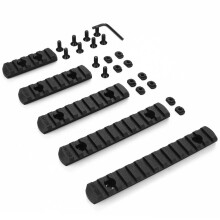 Tactical Rail Adapters For Mlok Handguards Milspec Anodized Nylon Compatibility With Standard Picatinny Equipment Simple Assembly Using Allen Wrench