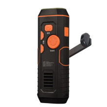 Emergency Crank Weather Radio, Super Bright Flashlight & Motion Sensor Reading Lamp, Cell Phone Charger for Flood Relief, Field Exploration