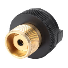 Adaptador para bombona de GLP para hornilla de camping, salida de válvula Lindal, adaptador de conversión para cilindro exterior, construcción de